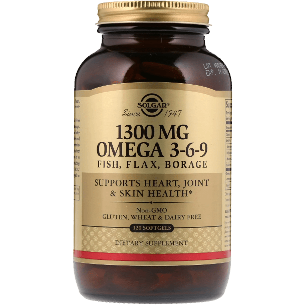 Solgar 1300 mg Omega 3-6-9 120 Softgels by Pasteur Pharmacy