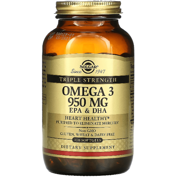 Solgar Triple Strength Omega-3 950mg 100 Softgels by Pasteur Pharmacy
