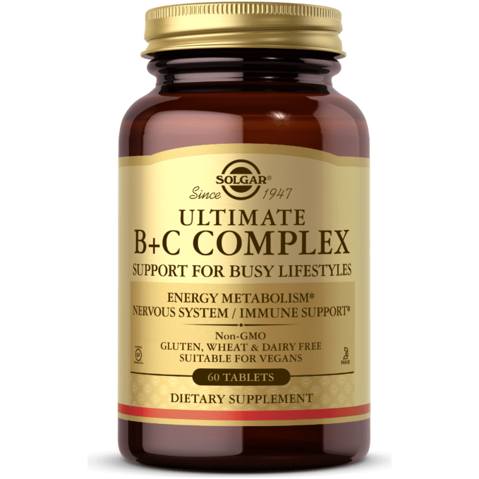 Solgar Ultimate B+C Complex 60 Tablets by Pasteur Pharmacy