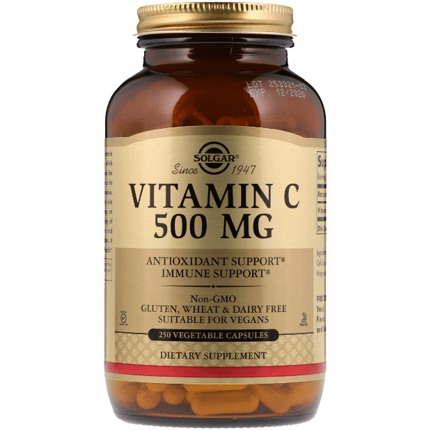 Solgar Vitamin C 500mg 250 Vegetable Capsules by Pasteur Pharmacy