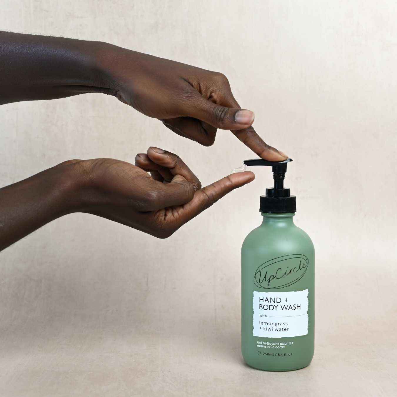 Natural Hand + Body Wash with Lemongrass