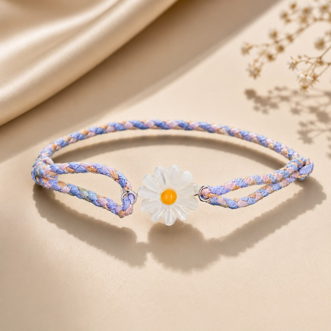 925 Sterling Silver Plated Platinum Deep Seashell Bracelet 24cm Adjustable for Women  DestGlow