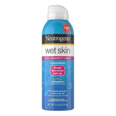 Neutrogena Wet Skin Sunscreen Spray Broad Spectrum SPF 30, 5 Oz