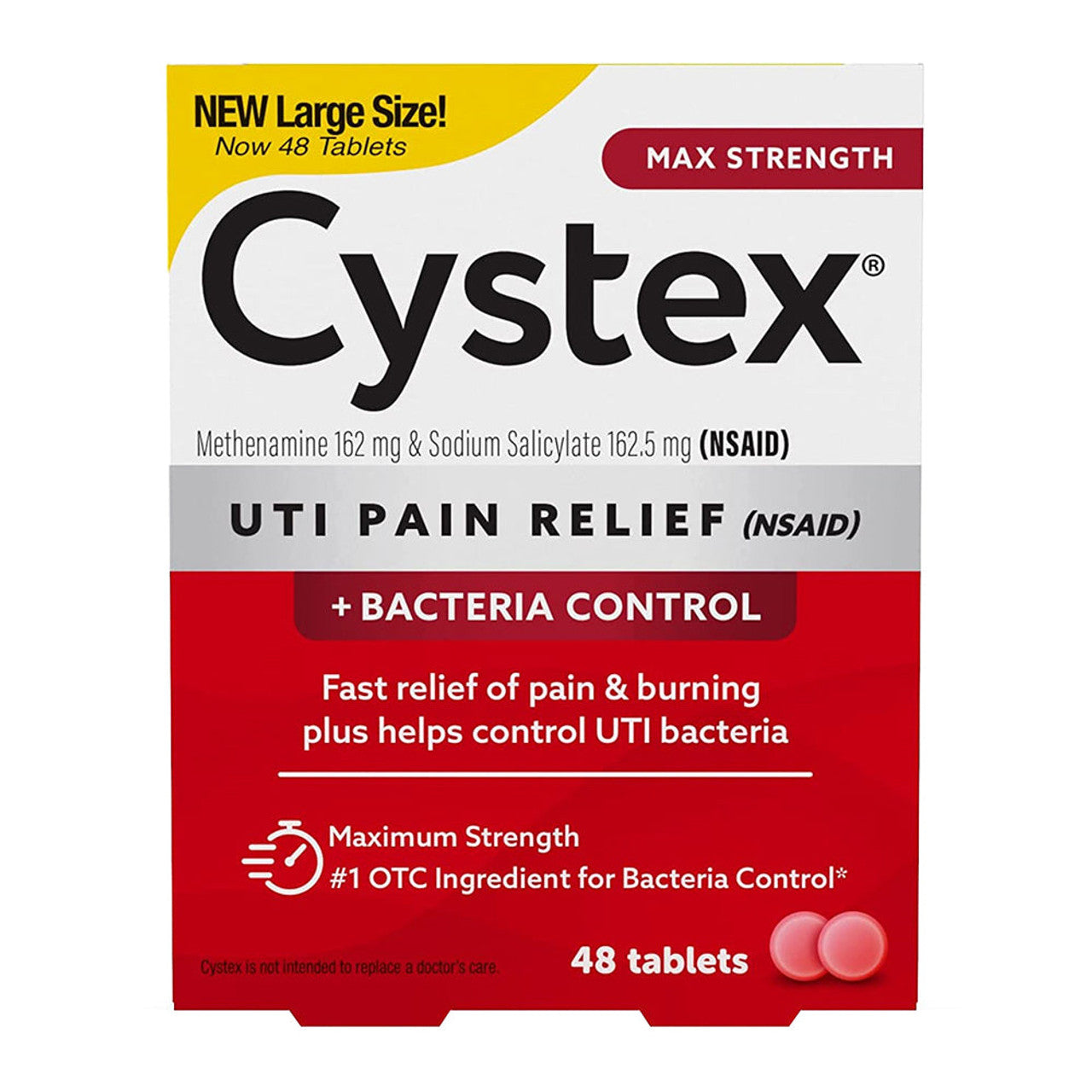 Cystex Urinary Pain Relief Tablets Max Strength by Pasteur Pharmacy