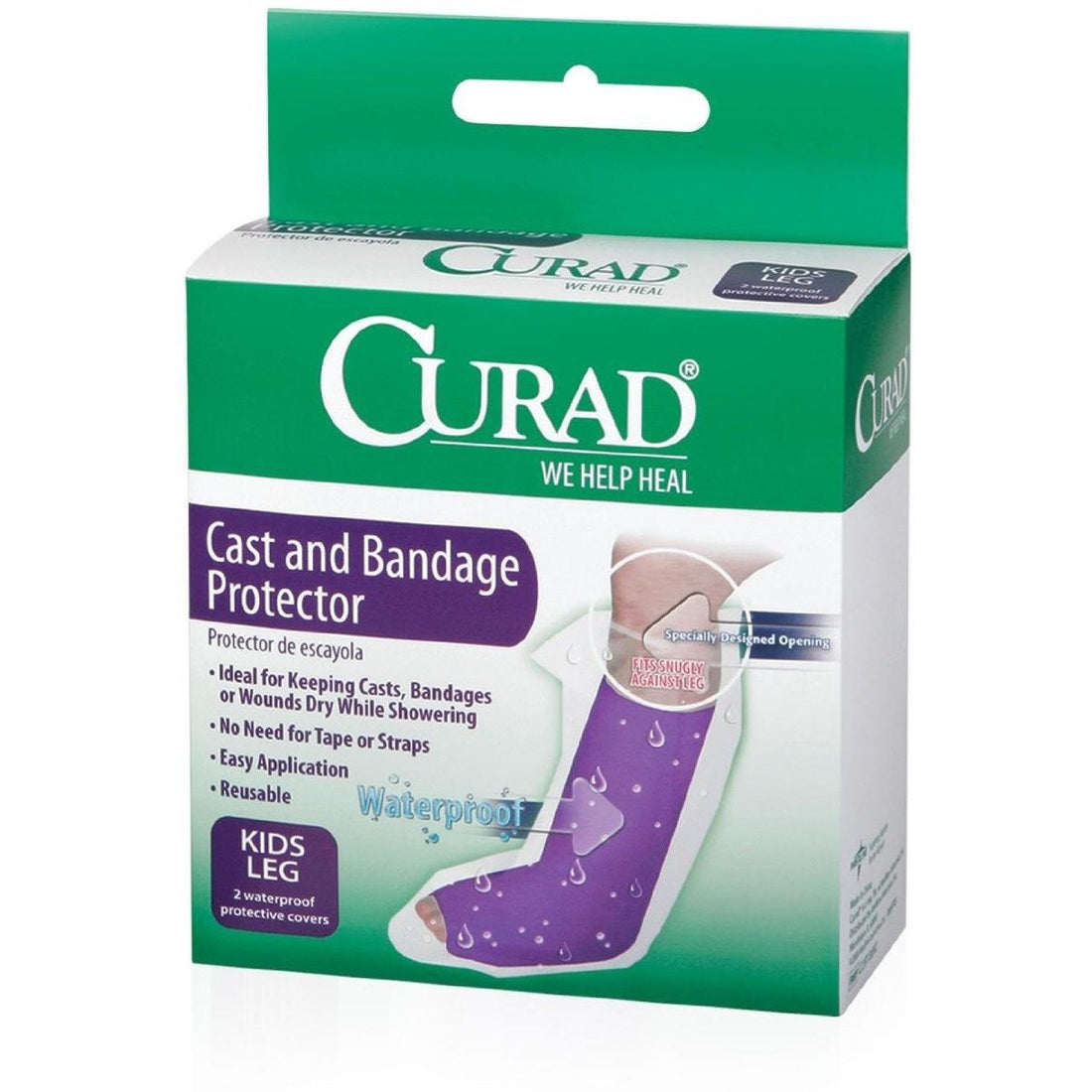 Curad Cast And Bandage Protector, Waterproof, Kids Leg by Pasteur Pharmacy