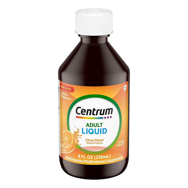 Centrum Liquid Multivitamin Supplement Citrus Flavor 8 Oz For Adults by Pasteur Pharmacy