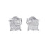 10k White Gold Diamond Stud Earrings (0.60 cttw, I-J Color, I2-I3 Clarity) by Bids.com