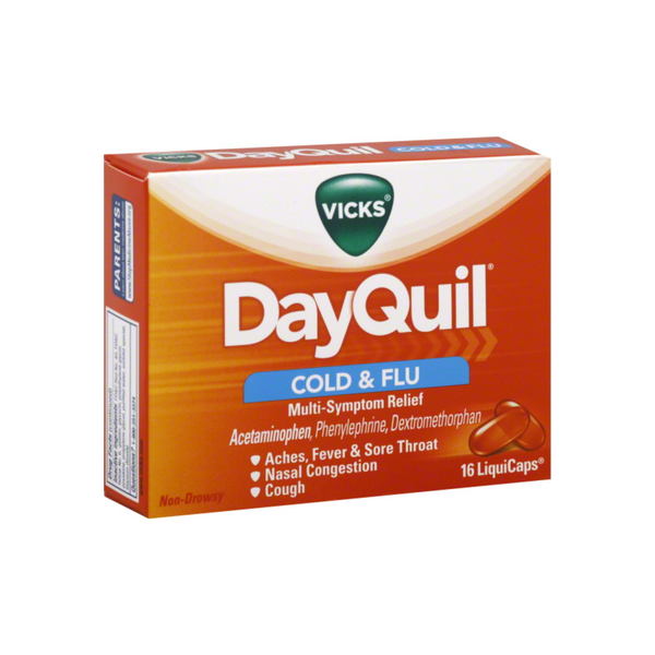 Vicks Dayquil Cold And Flu Multi-Symptom Relief Liquicaps by Pasteur Pharmacy