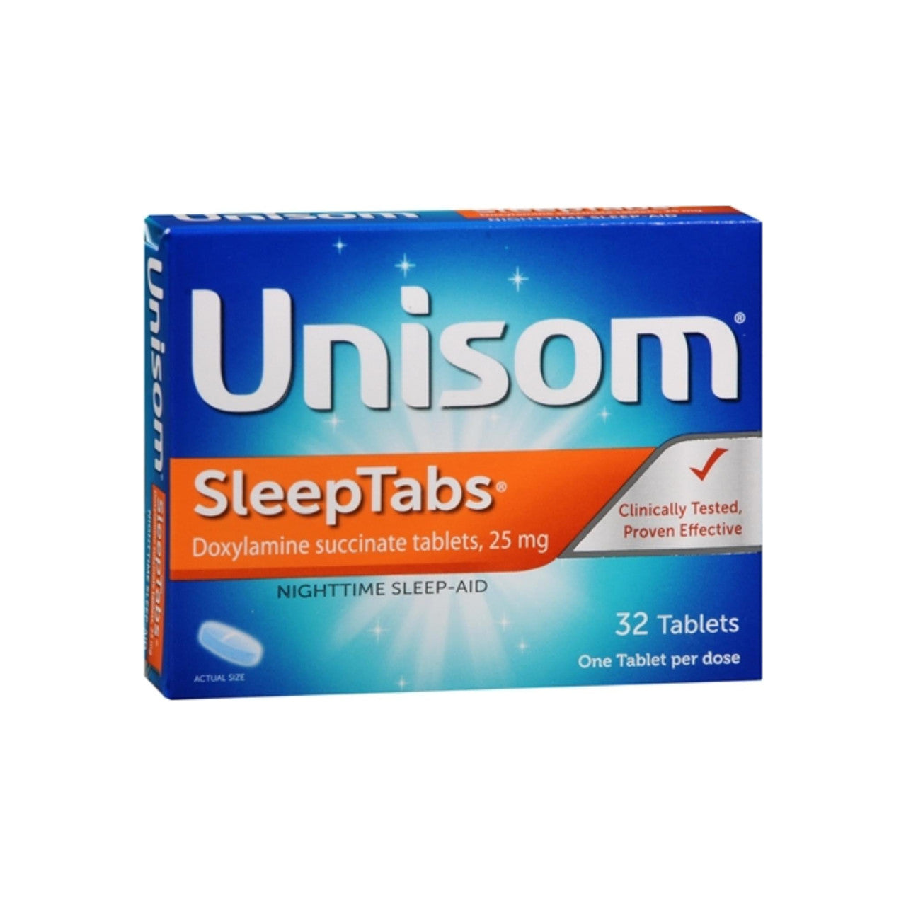 Unisom SleepTabs Nighttime Sleep Aid, 25mg Doxylamine Succinate, 16 Count by Pasteur Pharmacy