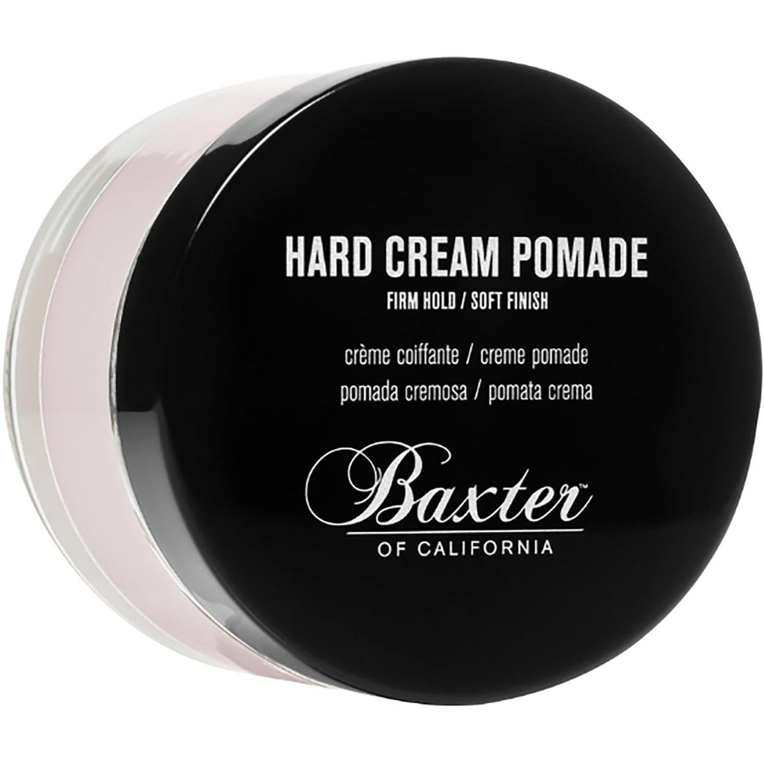 Baxter of California Hard Cream Pomade, Natural Finish/Firm Hold, Hair Pomade For Men, 2 Fl. Oz 