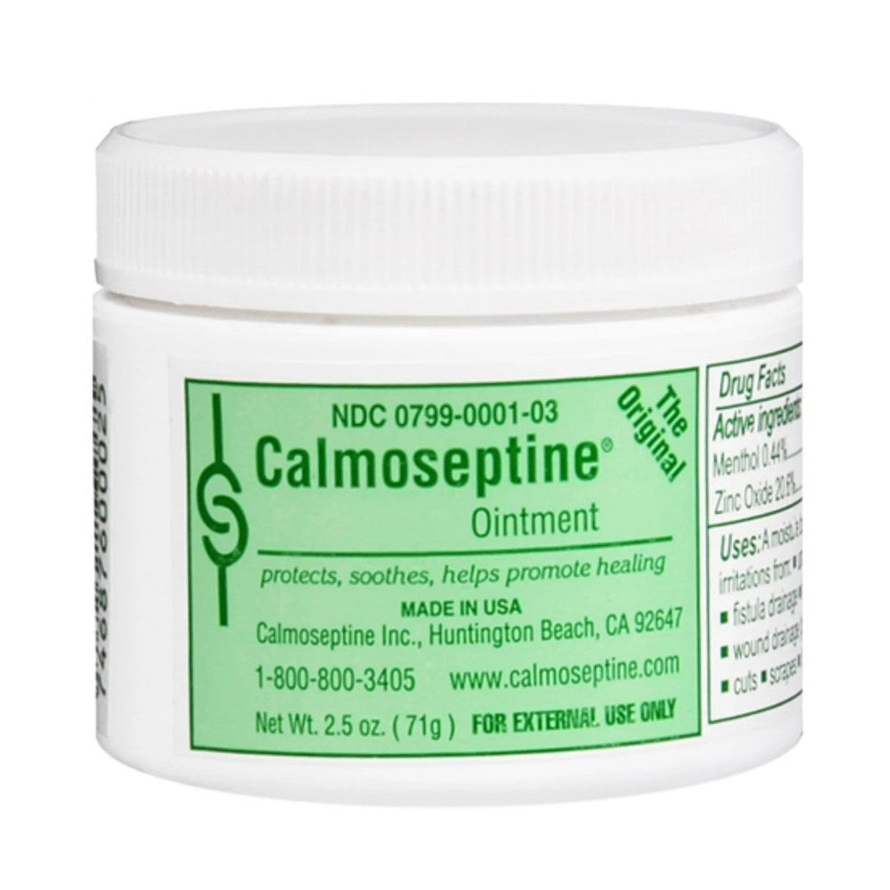 Calmoseptine Ointment - 2.5 Oz Jar by Pasteur Pharmacy