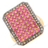 3.14 Carat Genuine Ruby and TTLB Diamond .925 Sterling Silver Ring by Bids.com