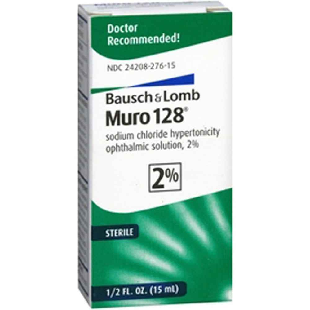 Muro -128 2% Sodium Chloride Hypertonicity  Ophthalmic  Solution Drops 15 Ml