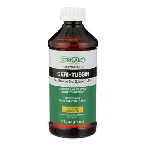 McKesson Cough Relief Geri-Care 100 Mg Strength Liquid 16 Oz