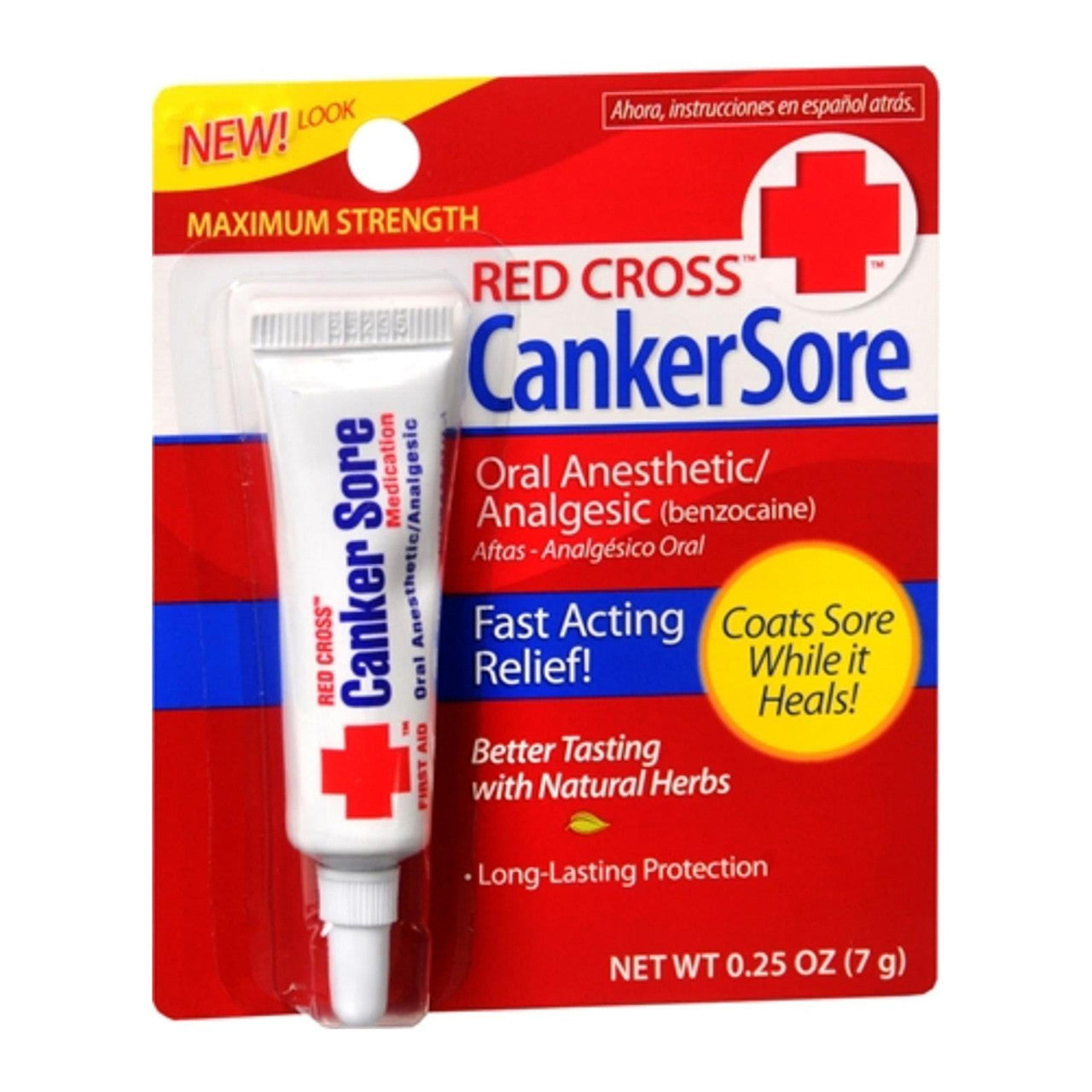 Red Cross Maximun Strength Canker Sore 0.25 Oz by Pasteur Pharmacy