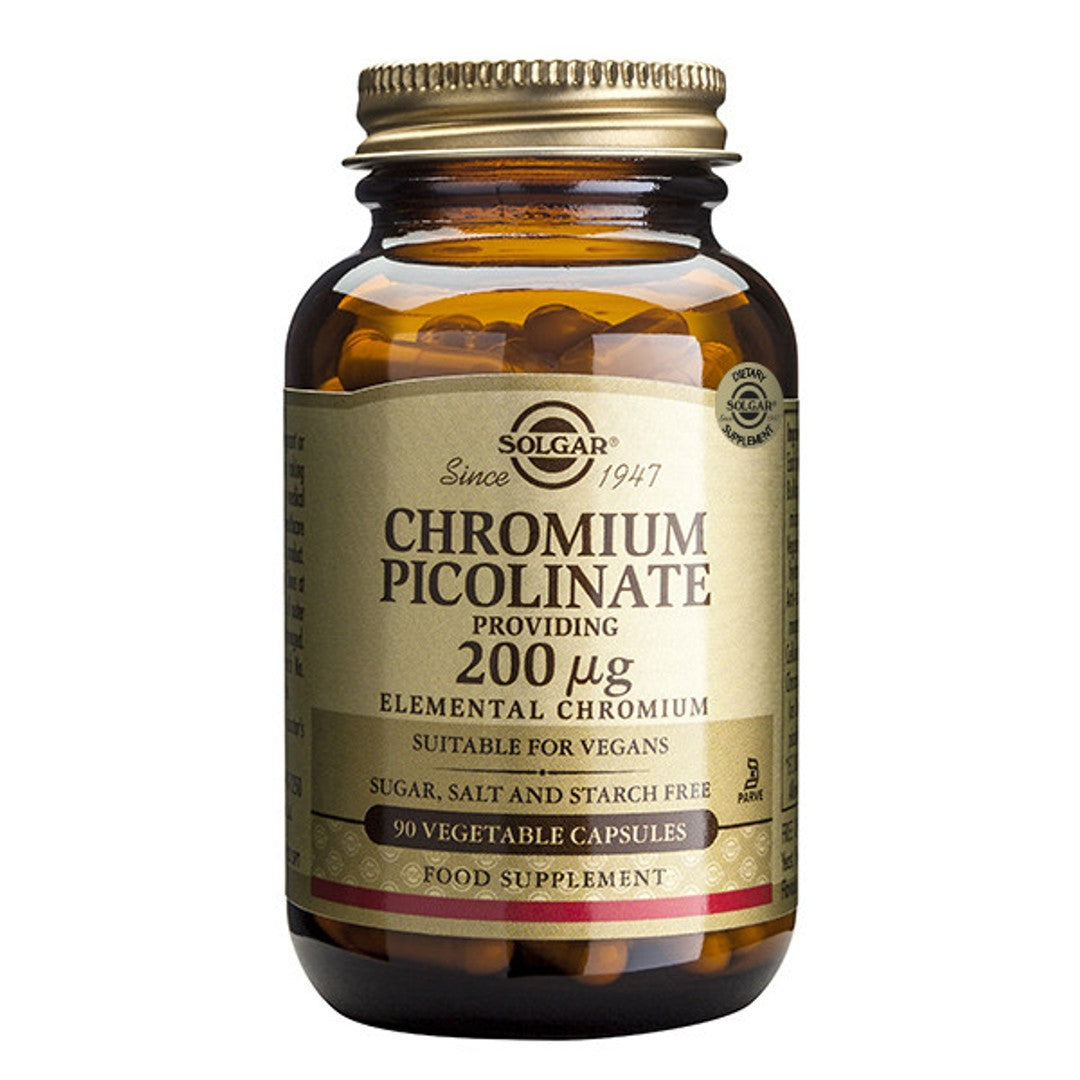 Solgar Chromium Picolinate 200 Mcg 90 Vegetable Capsules by Pasteur Pharmacy