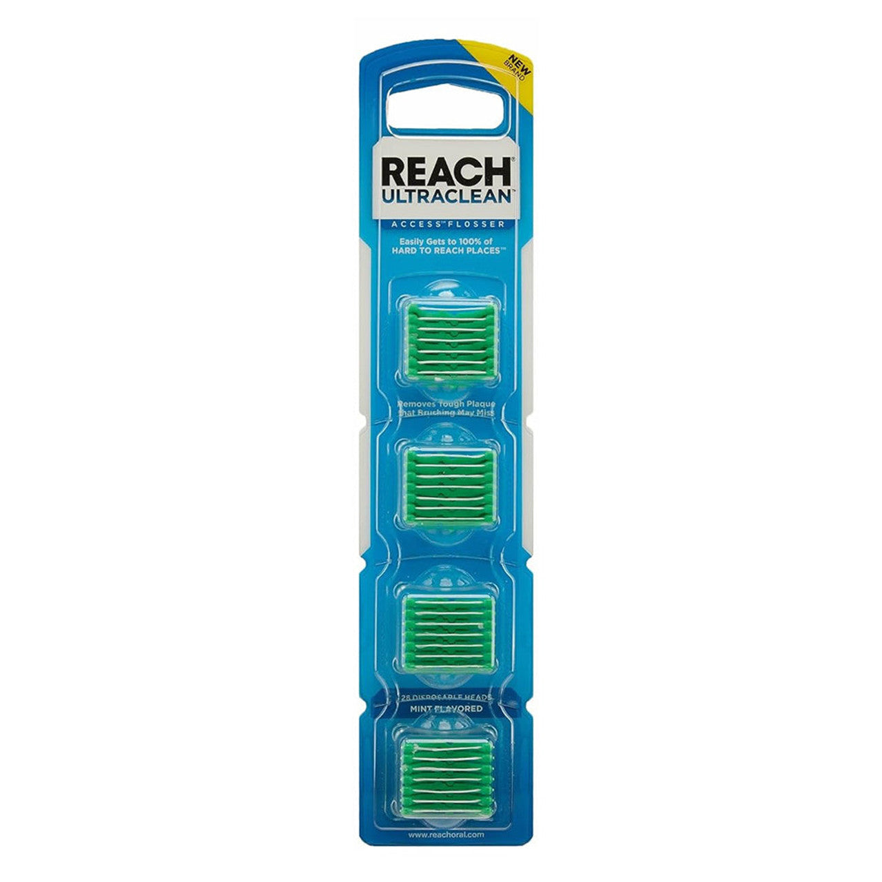 Reach UltraClean Access Flosser Refill Pack, Mint Flavor - 28 Count by Pasteur Pharmacy