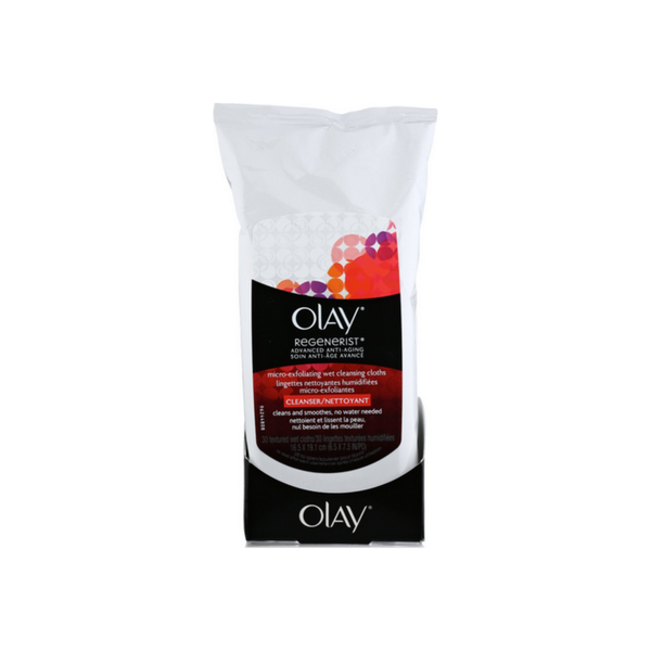 Olay Wet Cleansing Cloths, Advanced, Anti-Aging, Micro-Exfoliating by Pasteur Pharmacy