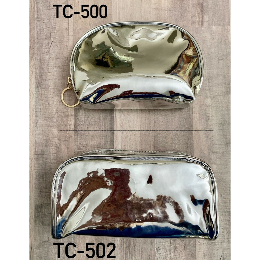 Kingsley Silver Metal Travel Cosmetic Makeup Organizer Bag TC-502 by Pasteur Pharmacy