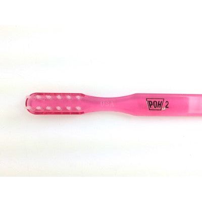 Poh 2 Adult 2 Row Orthodontic Toothbrush, Soft, For Braces Made In Usa by Pasteur Pharmacy