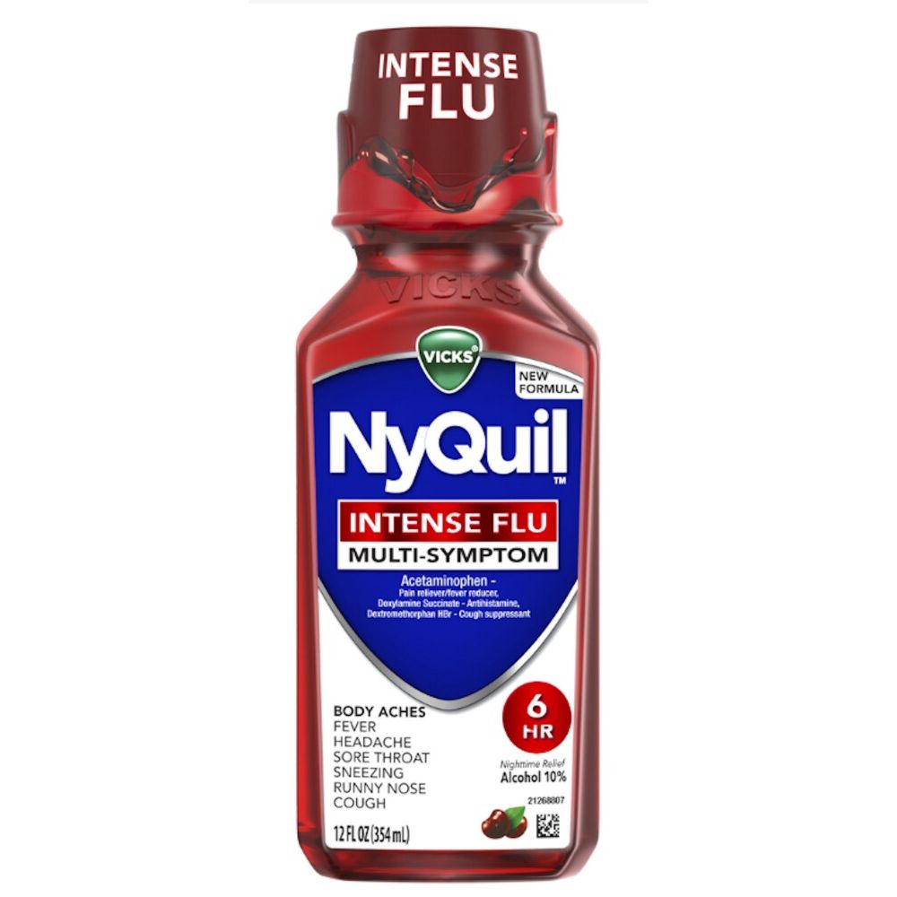 Vicks® NyQuil™ Intense Cold &amp; Flu – Multi-Symptom Nighttime Relief by Pasteur Pharmacy