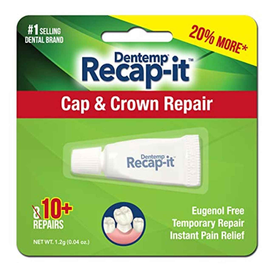 Dentemp D.O.C. Recapit® – Loose Cap &amp; Crown Repair (Emergency Kit)