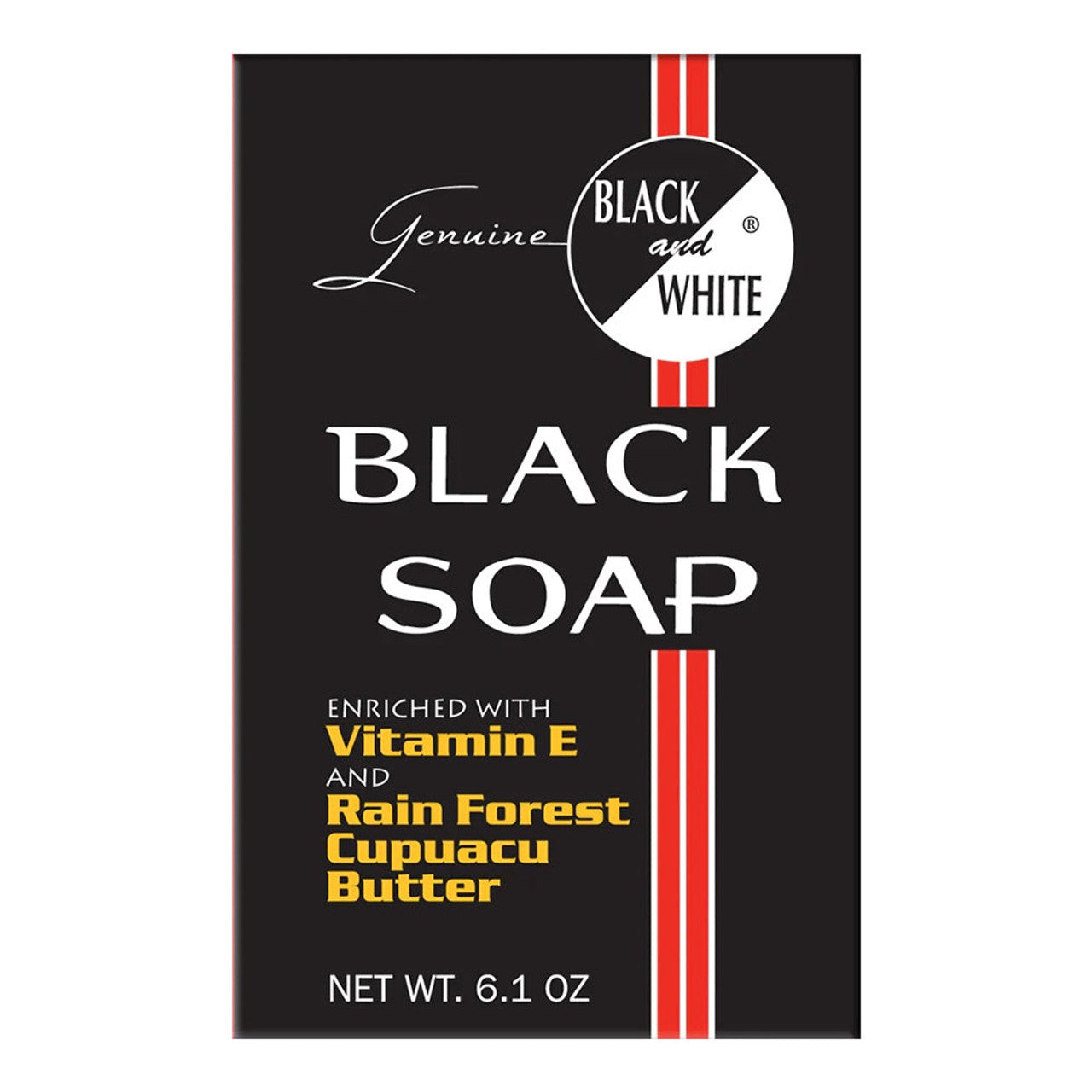 Black and White SkinCare Soap 6.10 Oz by Pasteur Pharmacy