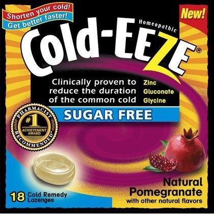 Cold-Eeze Lozenges Natural Pomegranate Sugar Free Box by Pasteur Pharmacy