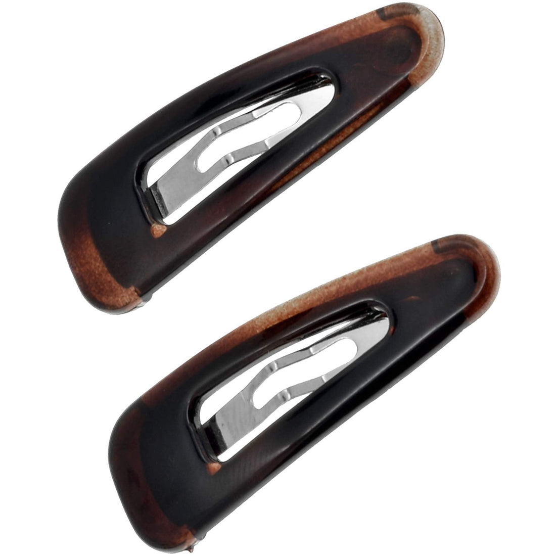 Camila Paris AD89/2 French Hair Barrettes Clips, Snap Hair Slides Clic Clac For Women, Styling Girls Side Slide-in Metal Snap Pin Hair Accessories For Women. Strong Hold, No Slip Grip, Made In France by Pasteur Pharmacy