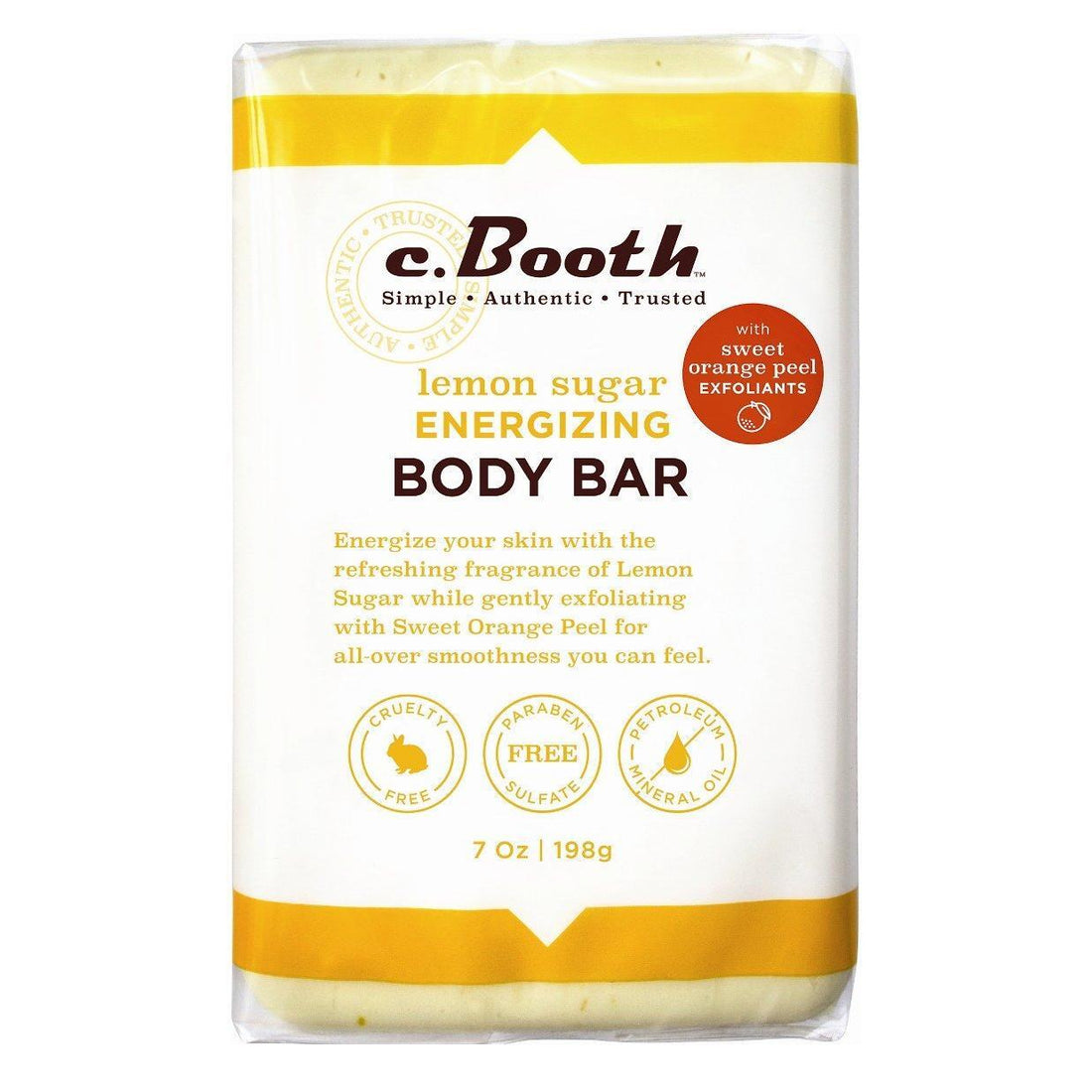 C.Booth Lemon Sugar Energizing Body Bar 7 Oz by Pasteur Pharmacy