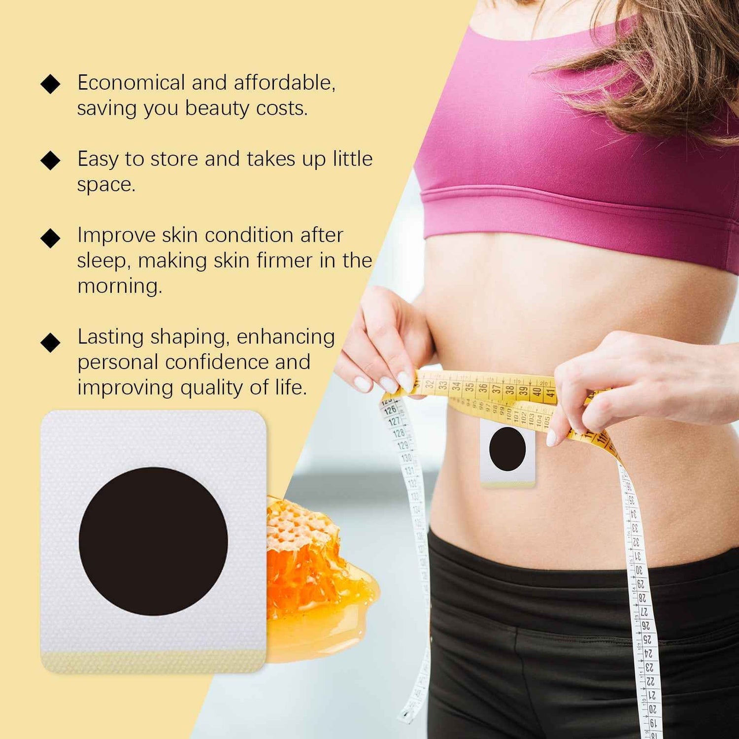 Bee Venom Lymphatic Drainage Weight Loss Patch, Lymphatic Slimming Paste Shaping Slimming Digestion Health Vitality Detumescence Care Body Shaping Considerate