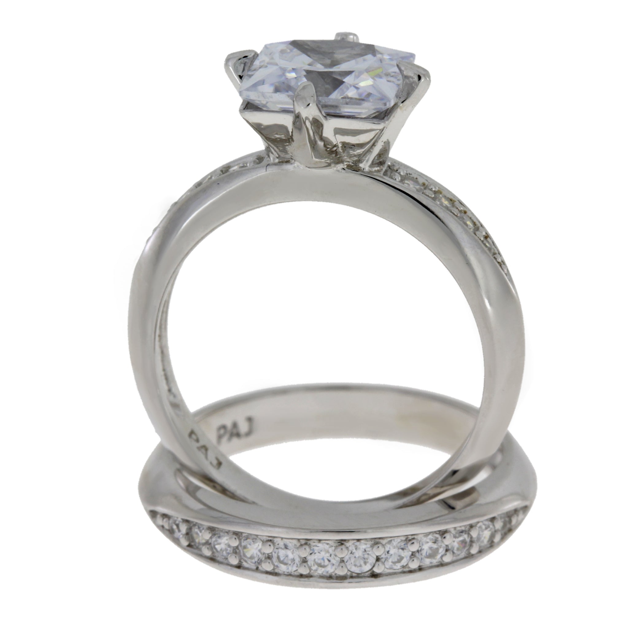 Natural Cubic Zirconium CZ SS Bridal Sterling Silver by Bids.com