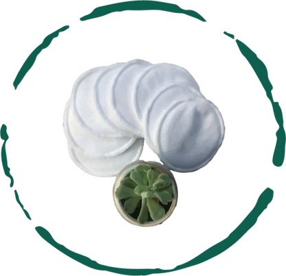 Reusable Facial Rounds Pads (5pcs) 