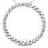 .925 Sterling Silver 3/4 Cttw Round Diamond Spiral Curved Circle Pendant 18" Necklace (I-J Color, I3 Clarity) by Bids.com