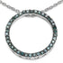0.46 Carat Genuine Blue Diamond .925 Sterling Silver Pendant by Bids.com