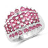 2.70 Carat Genuine Ruby .925 Sterling Silver Ring by Bids.com