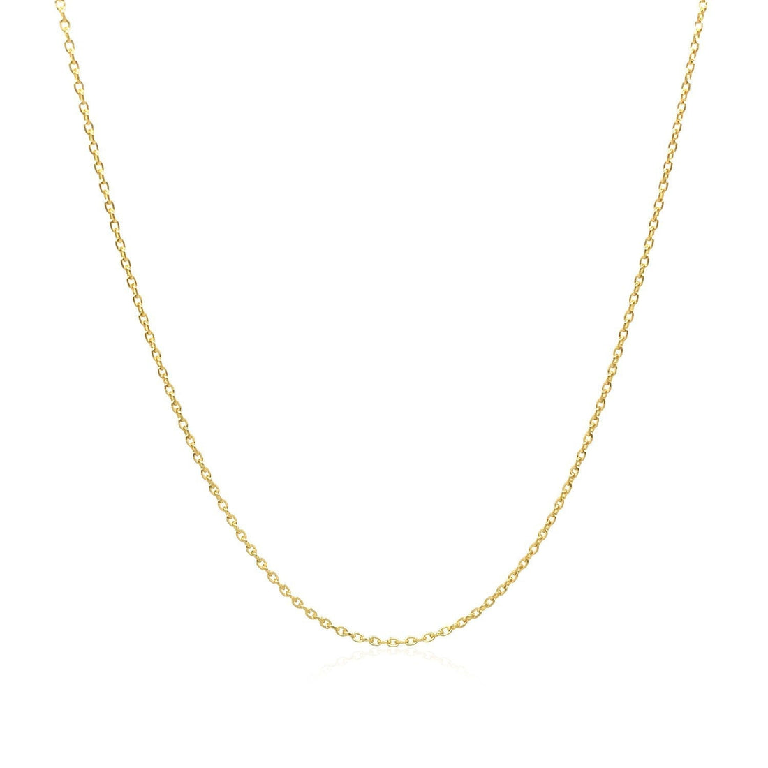 Adjustable Cable Chain in 14k Yellow Gold (1.0mm)  DestGlow
