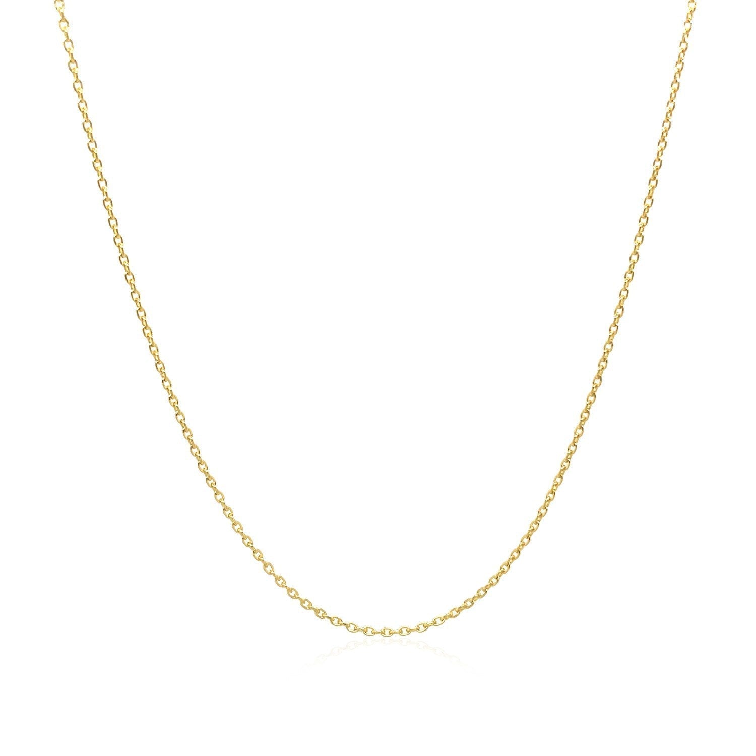 Adjustable Cable Chain in 14k Yellow Gold (1.0mm)  DestGlow