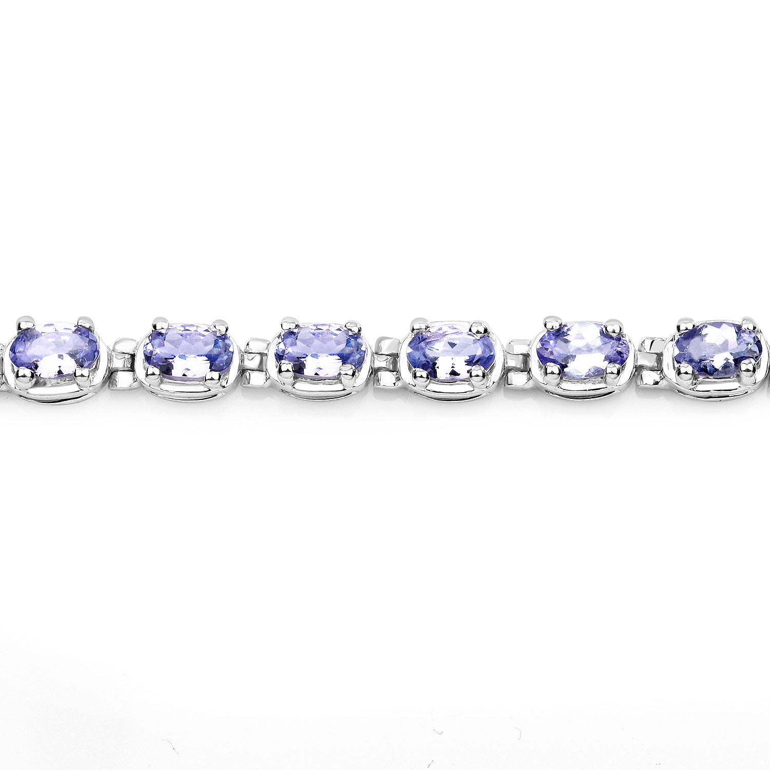 6.00 Carat Genuine Tanzanite .925 Sterling Silver Bracelet by Bids.com