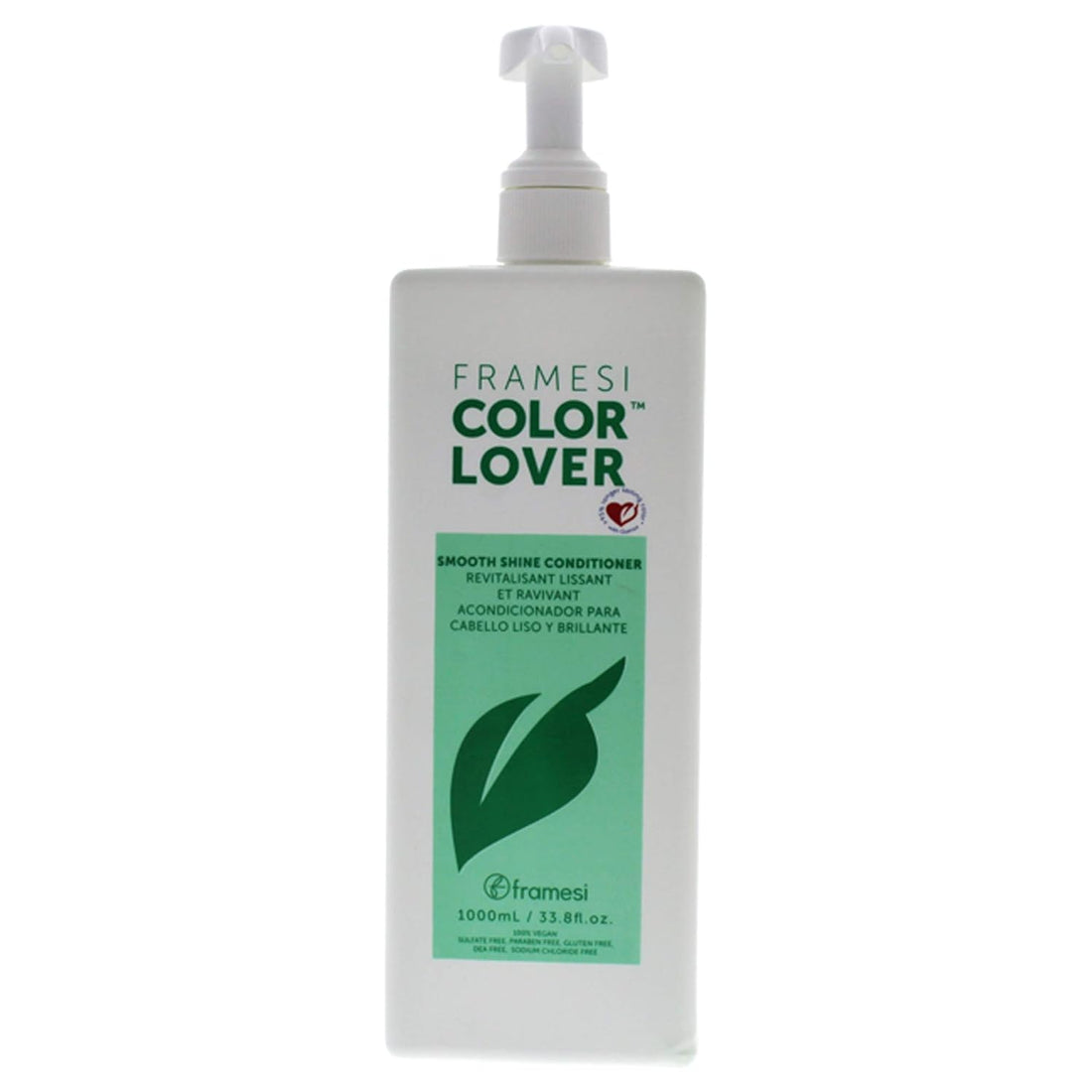 Framesi Color Lover Smooth Shine Conditioner, Sulfate Free Conditioner with Coconut Oil and Quinoa, Color Treated Hair 