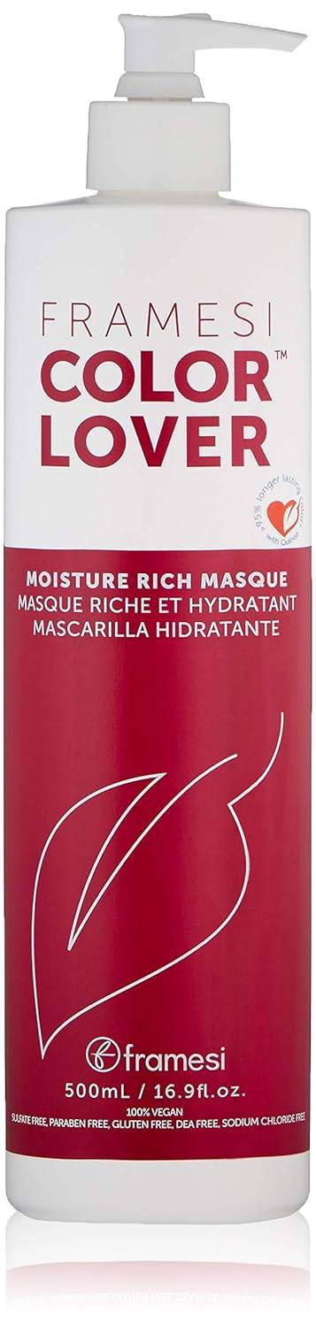 Framesi Color Lover Moisture Rich Masque, Sulfate Free Hair Mask for Color Treated Hair 