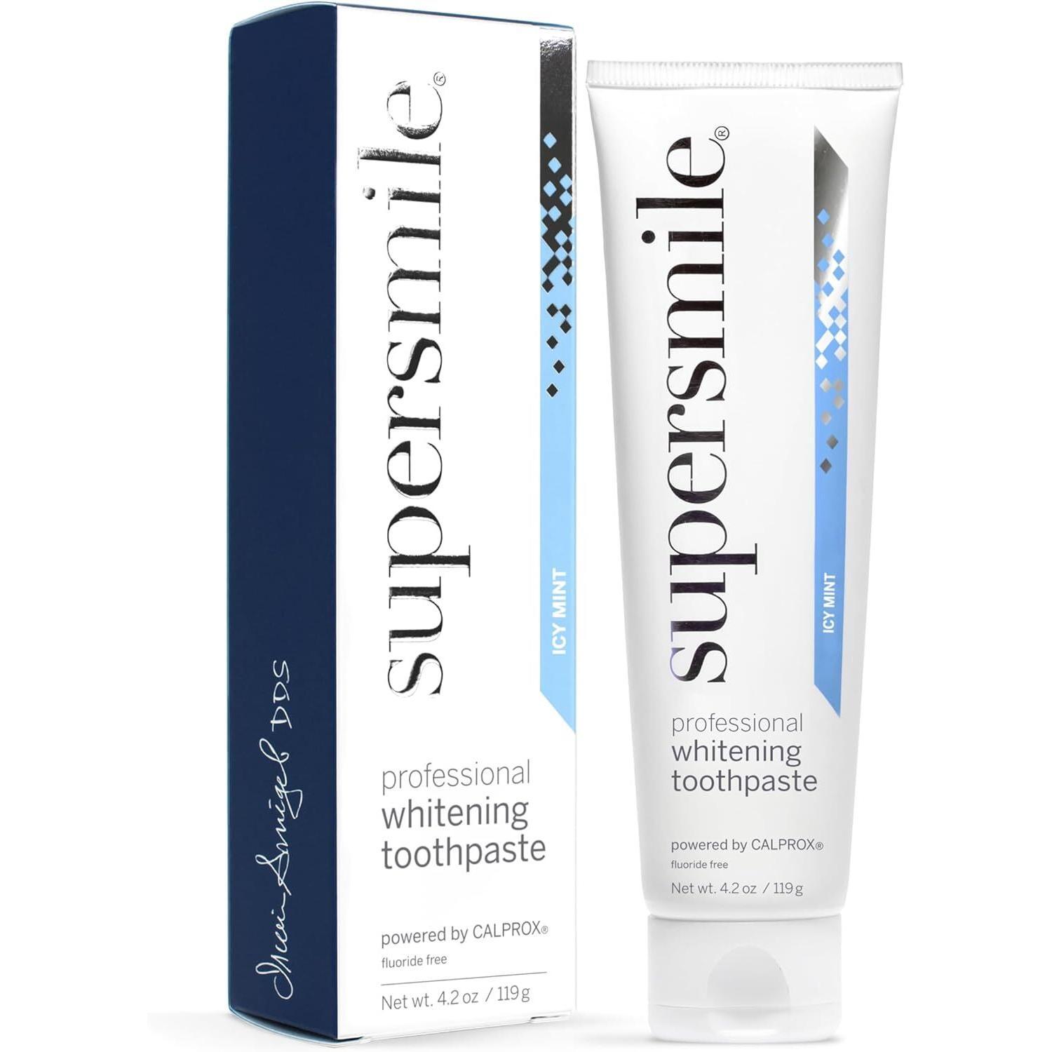 Supersmile ICY Mint Fluoride-Free 4.2 Oz by Pasteur Pharmacy