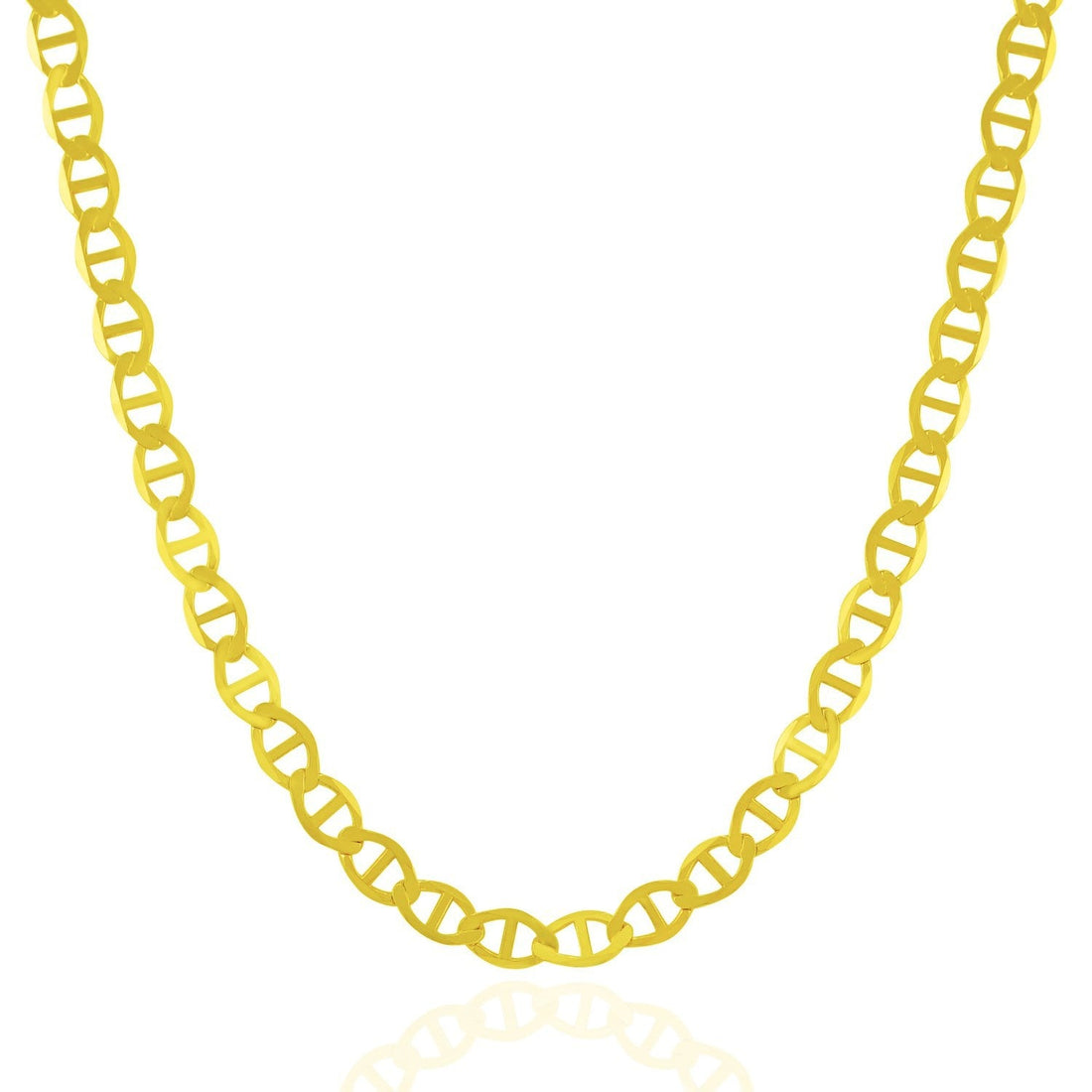 5.5mm 10k Yellow Gold Mariner Link Chain by Bids.com