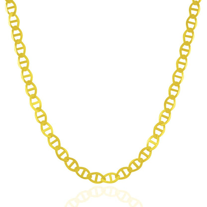 5.5mm 10k Yellow Gold Mariner Link Chain by Bids.com