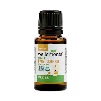 Wellements Organic Baby Tooth Oil - 0.5 Fl Oz