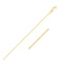 14k Yellow Gold Round Cable Link Chain 1.2mm by Bids.com