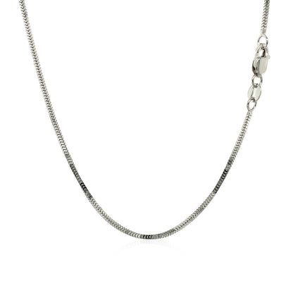 14k White Gold Milano Chain 1.1mm by Bids.com