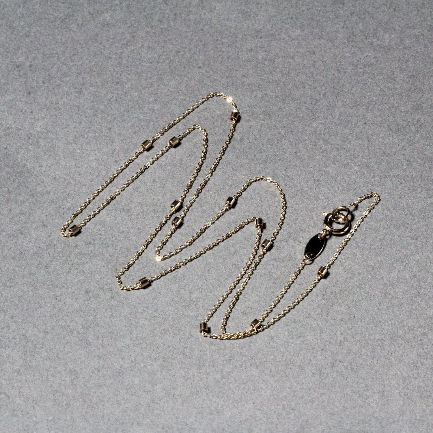 Bead Links Pendant Chain in 14k Yellow Gold (1.5mm) by Bids.com