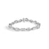 14K White Gold 2.00 Cttw Diamond Swirl and Pear Shape Link Bracelet (I-J Color, I2-I3 Clarity) - 7" by Bids.com