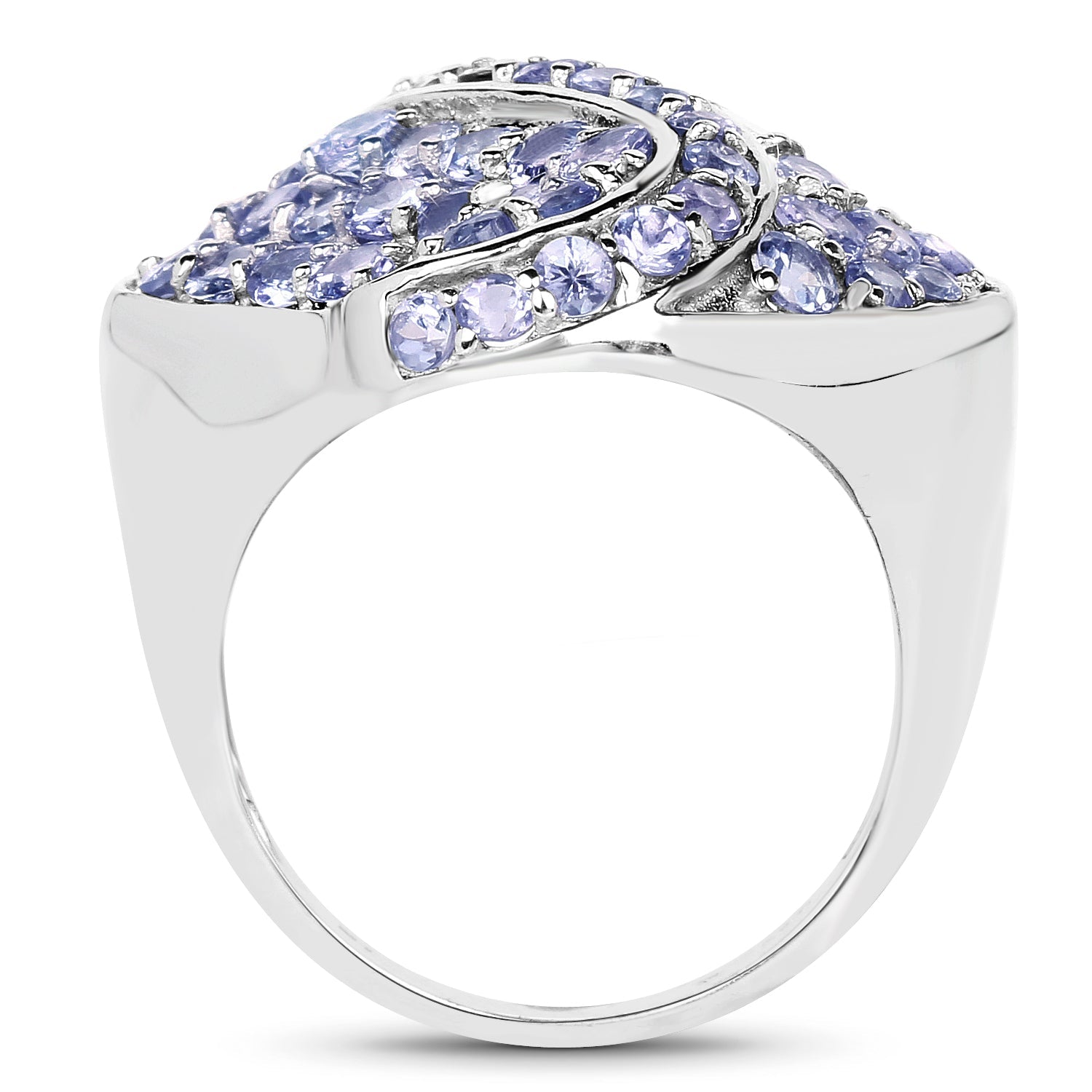 3.65 Carat Genuine Tanzanite .925 Sterling Silver Ring by Bids.com
